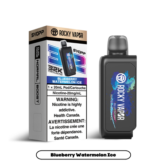 Rocky Vapor Svopp 32K blueberry watermelon ice 20mg Disposable Pods