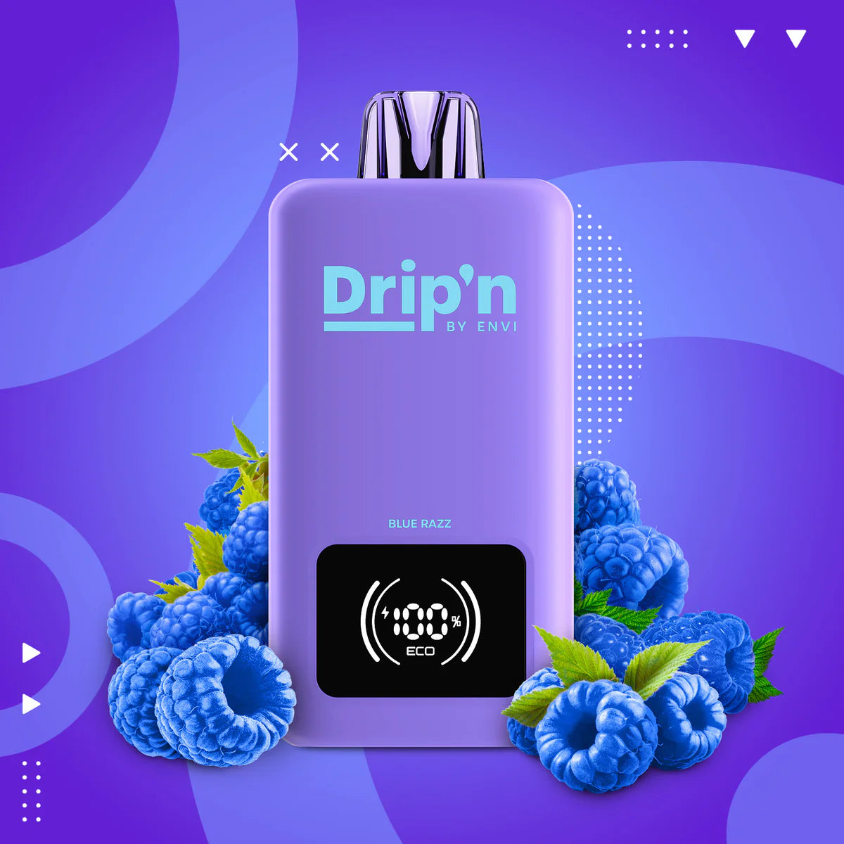 Drip'n by Envi 70k blue razz 20mg Disposable