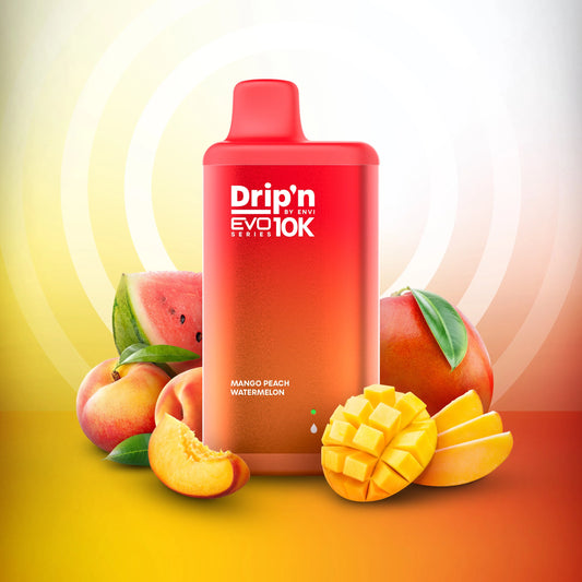 Drip'n by Envi Evo Series 10k mango peach watermelon 20mg Disposable