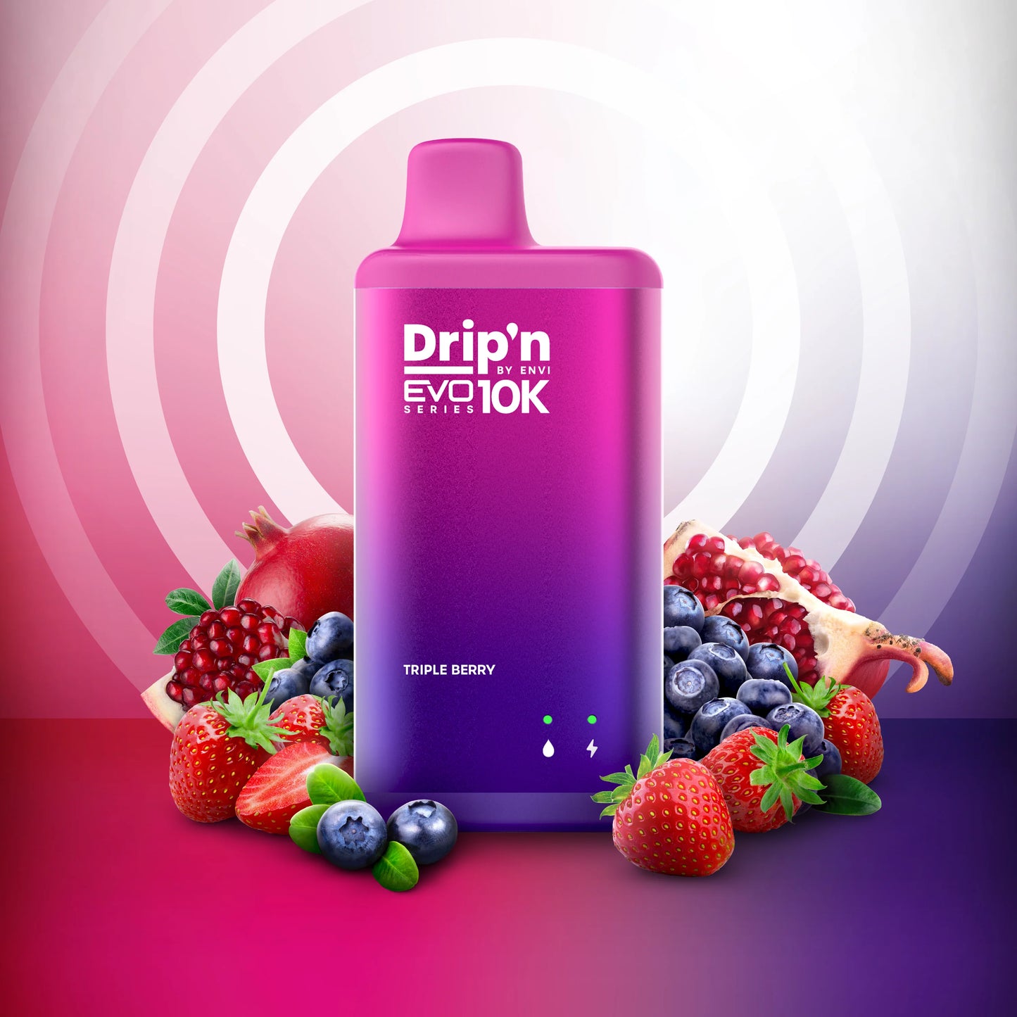 Drip'n by Envi Evo Series 10k triple berry 20mg Disposable