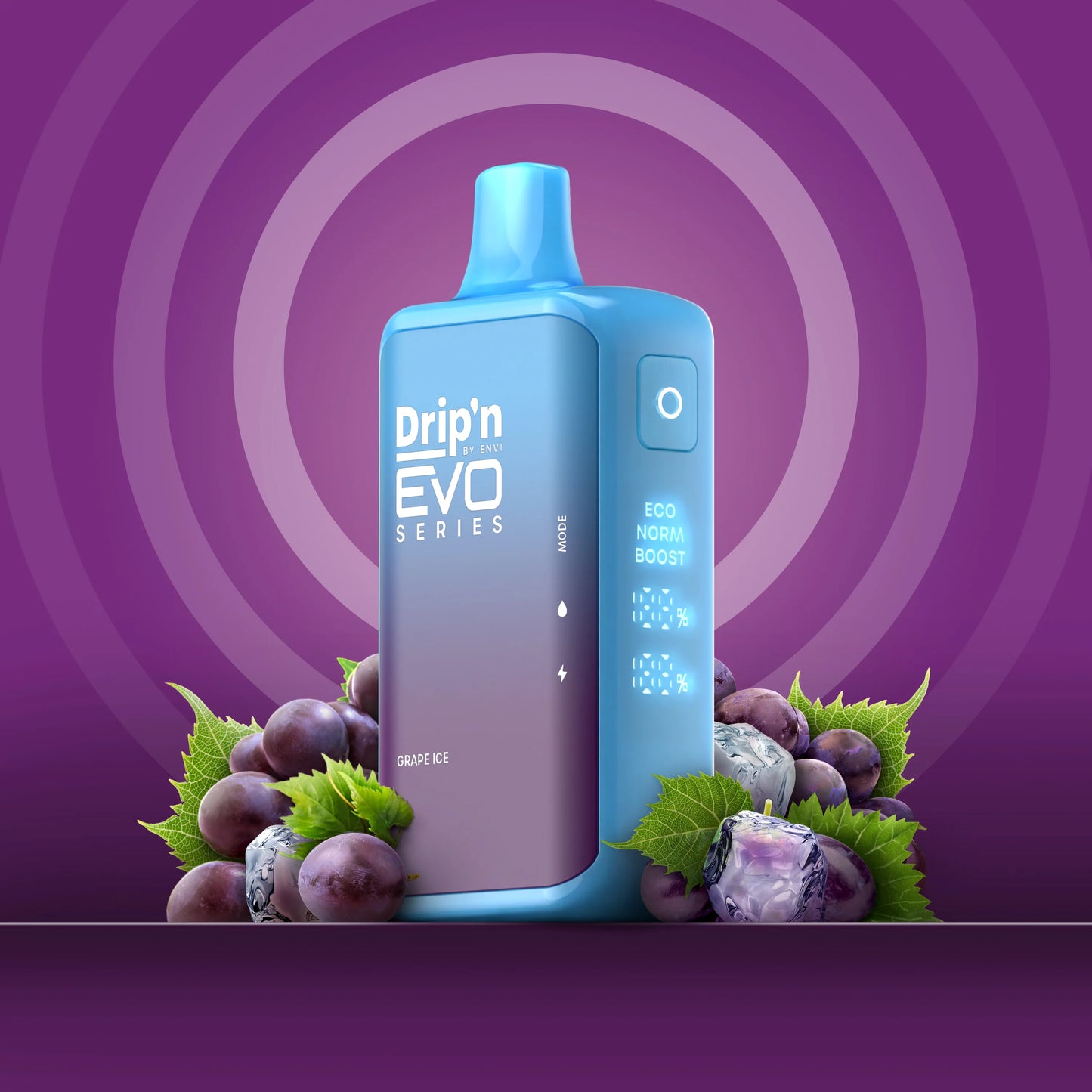 Drip'n by Envi Evo Series 28k grape ice 20mg Disposable