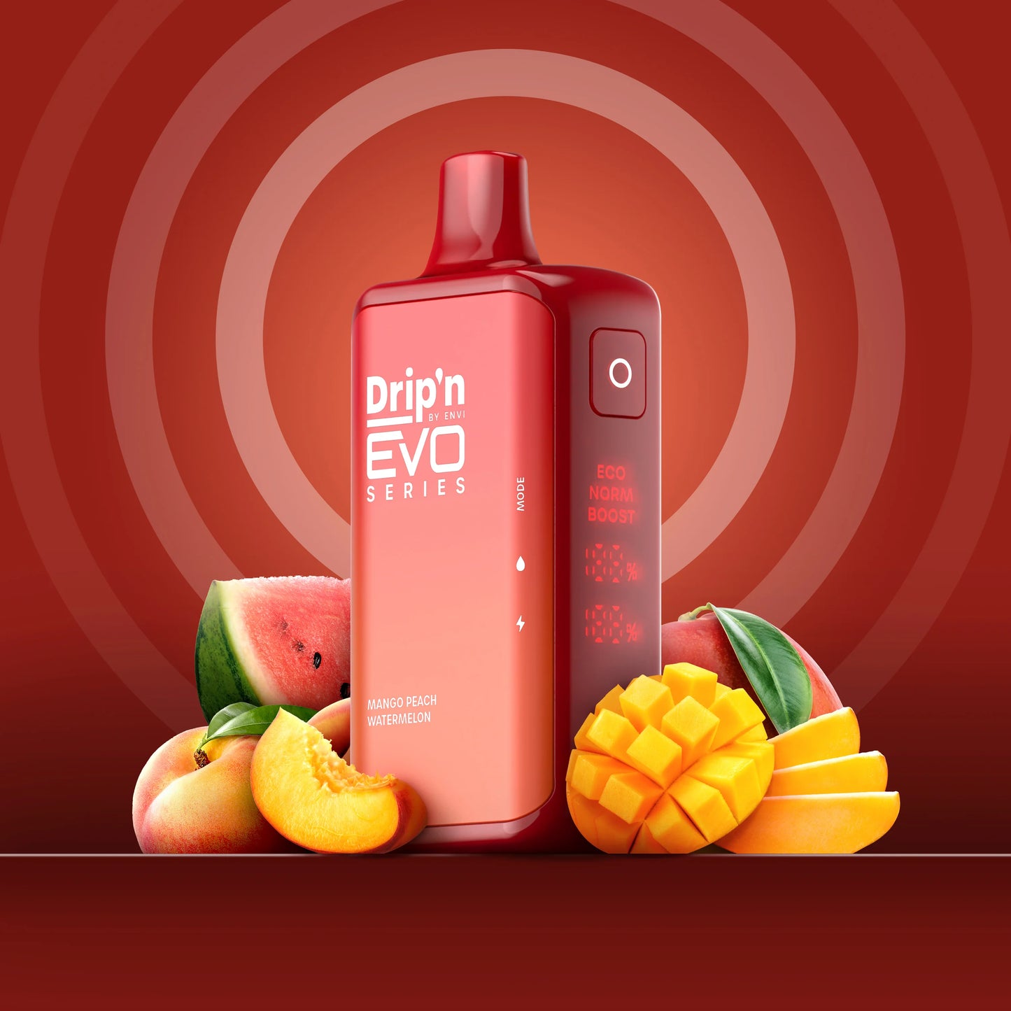 Drip'n by Envi Evo Series 28k mango peach watermelon 20mg Disposable