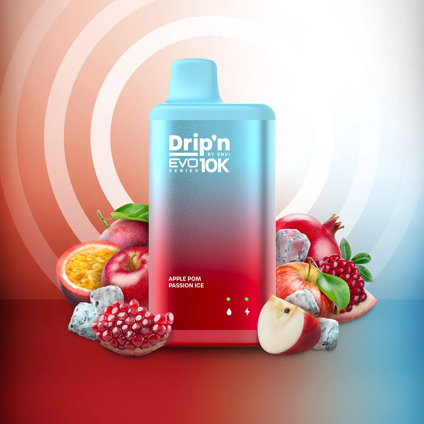 Drip'n by Envi Evo Series 10k apple pom passion ice 20mg Disposable