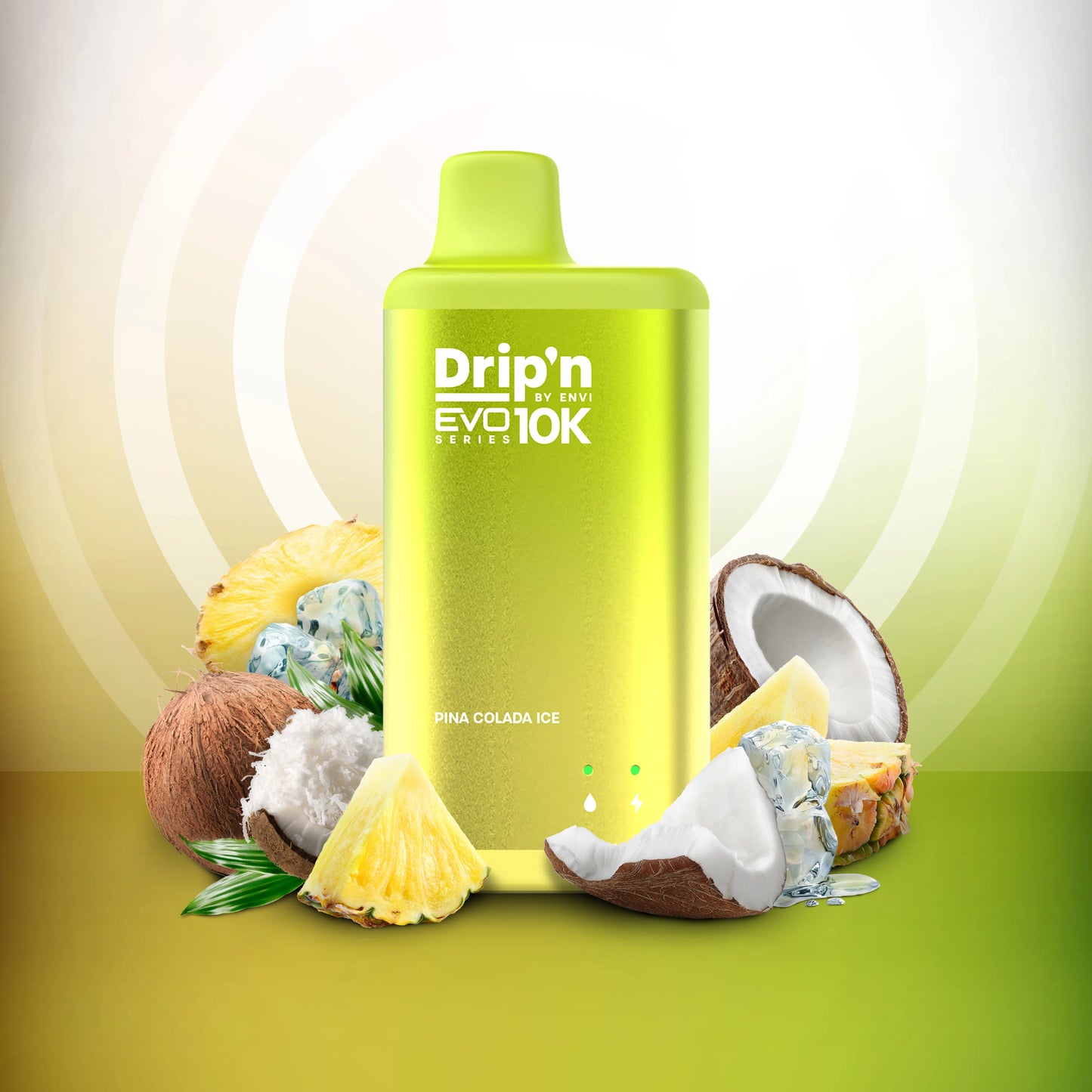 Drip'n by Envi Evo Series 10k pina colada ice 20mg Disposable