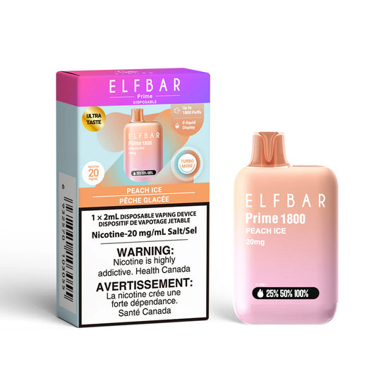 ELF Bar Prime peach ice 20mg Disposable
