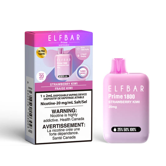 ELF Bar Prime strawberry kiwi 20mg Disposable