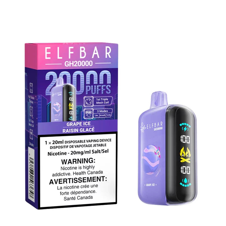 Elf Bar GH 20k grape ice 20mg Disposable