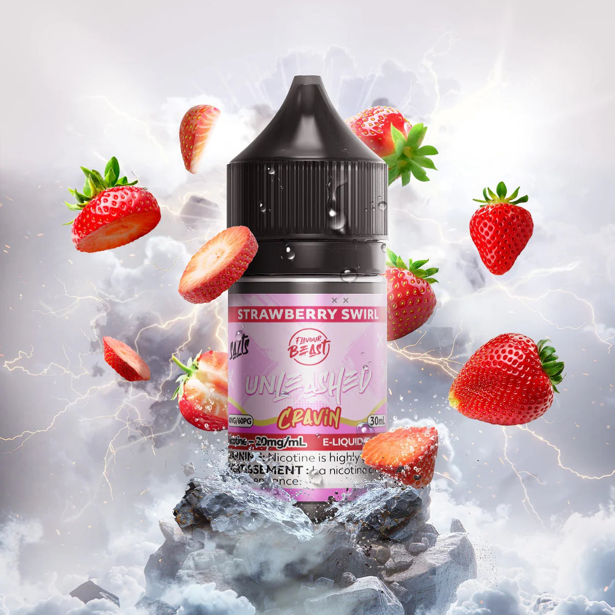 Flavour Beast Unleashed cravin strawberry swirl 20mg E-Liquid 30ml