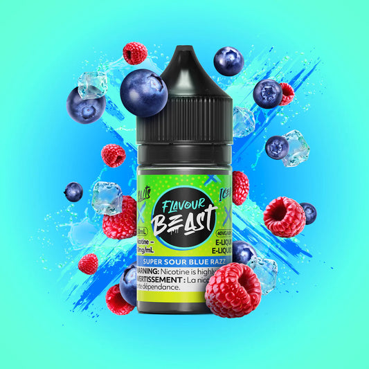 Flavour Beast super sour blue razz 20mg E-Liquid 30ml
