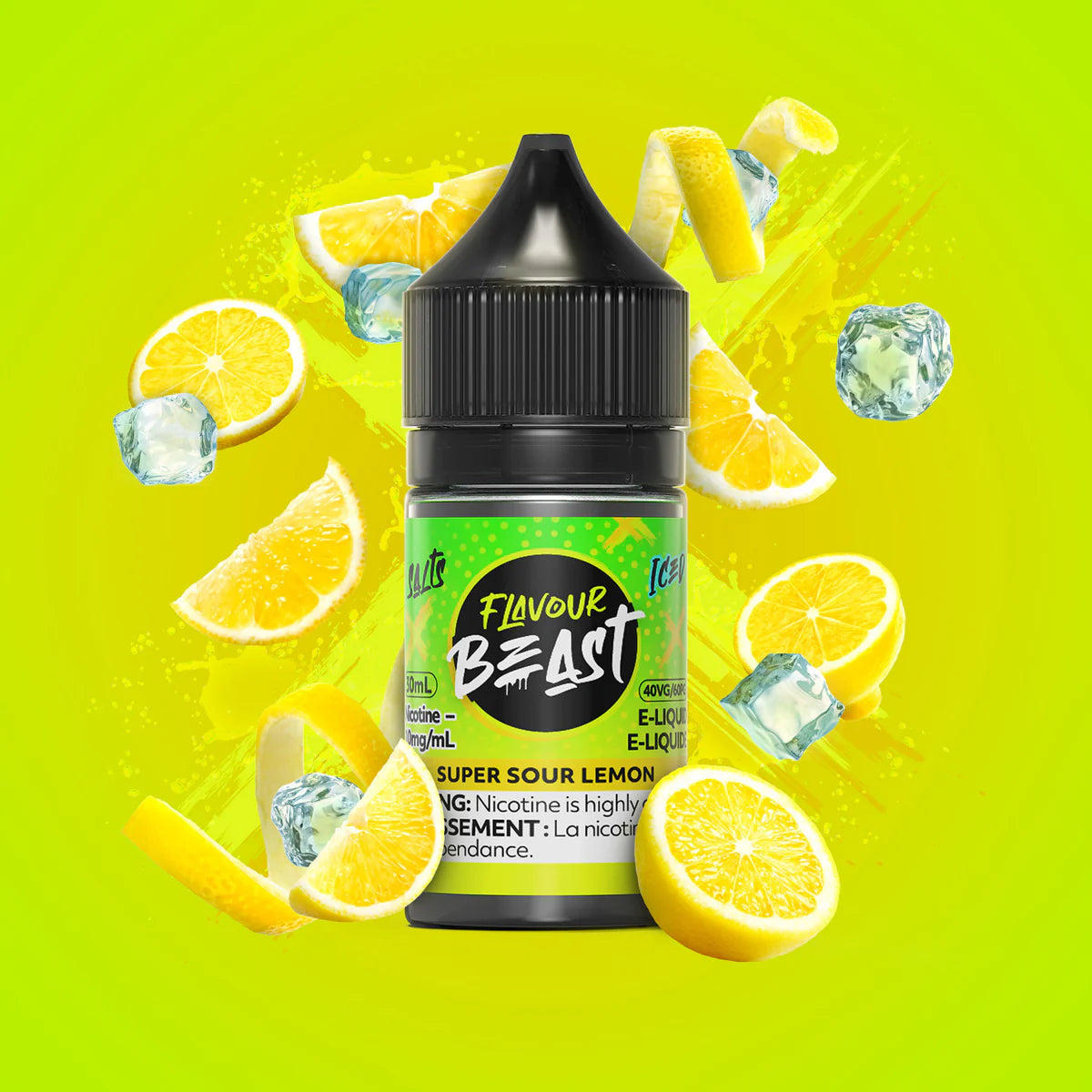 Flavour Beast super sour lemon 20mg E-Liquid 30ml