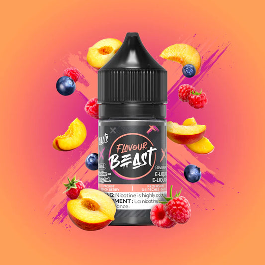 Flavour Beast packin' peach berry 20mg E-Liquid 30ml