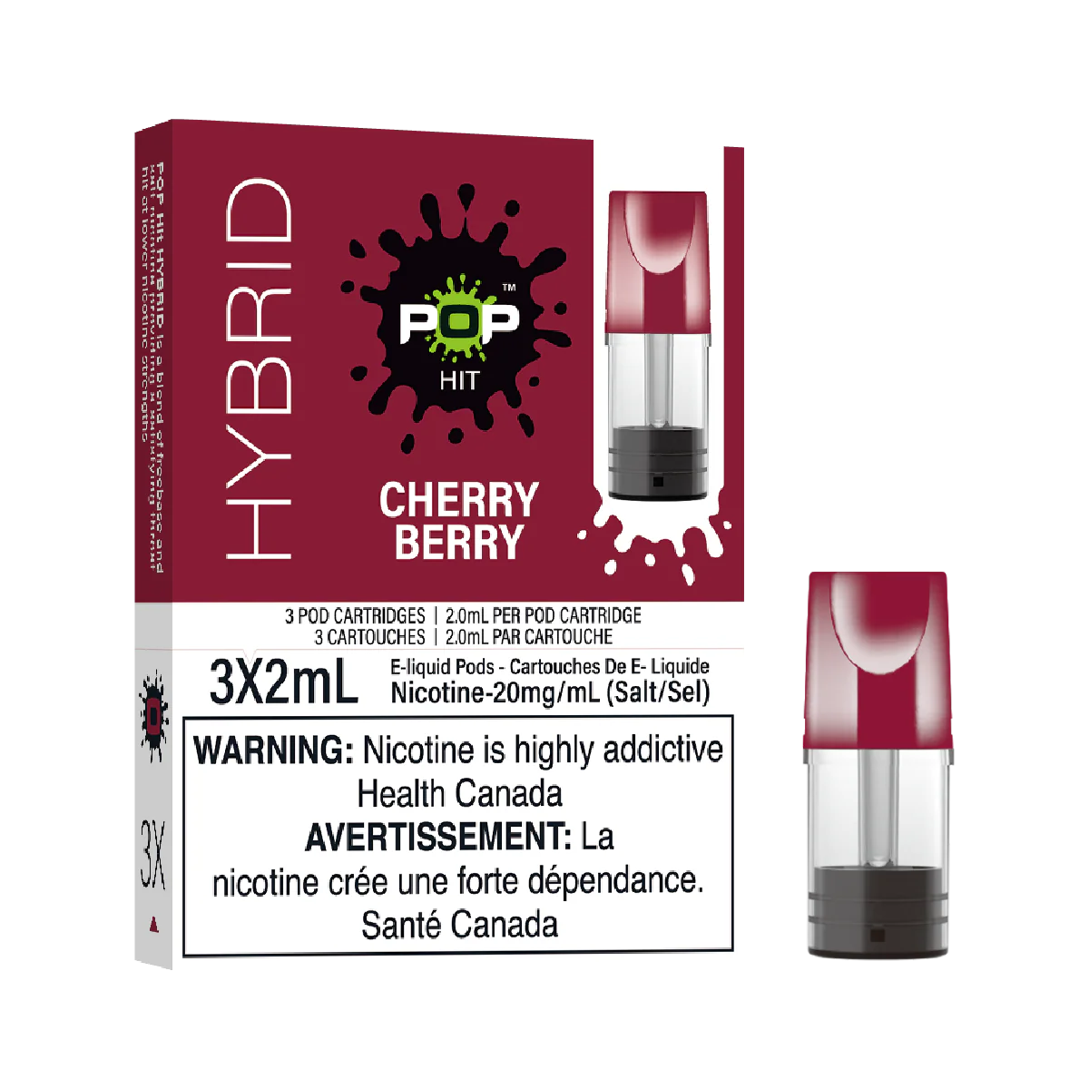 Pop hit cherry berry pods 20mg
