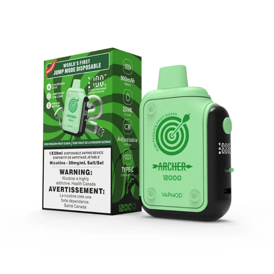VAPMOD Archer 12k kiwi passion fruit guava 20mg Disposable