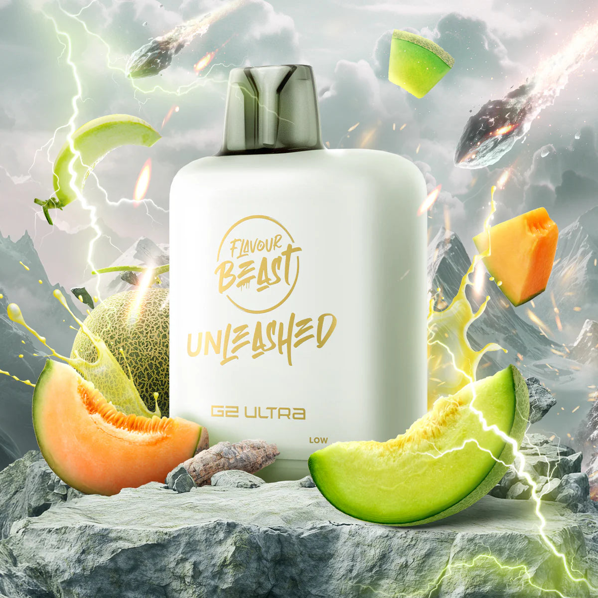 Flavour Beast Level X Unleashed Ultra cravin' milky melon swirl 20mg Disposable Pods