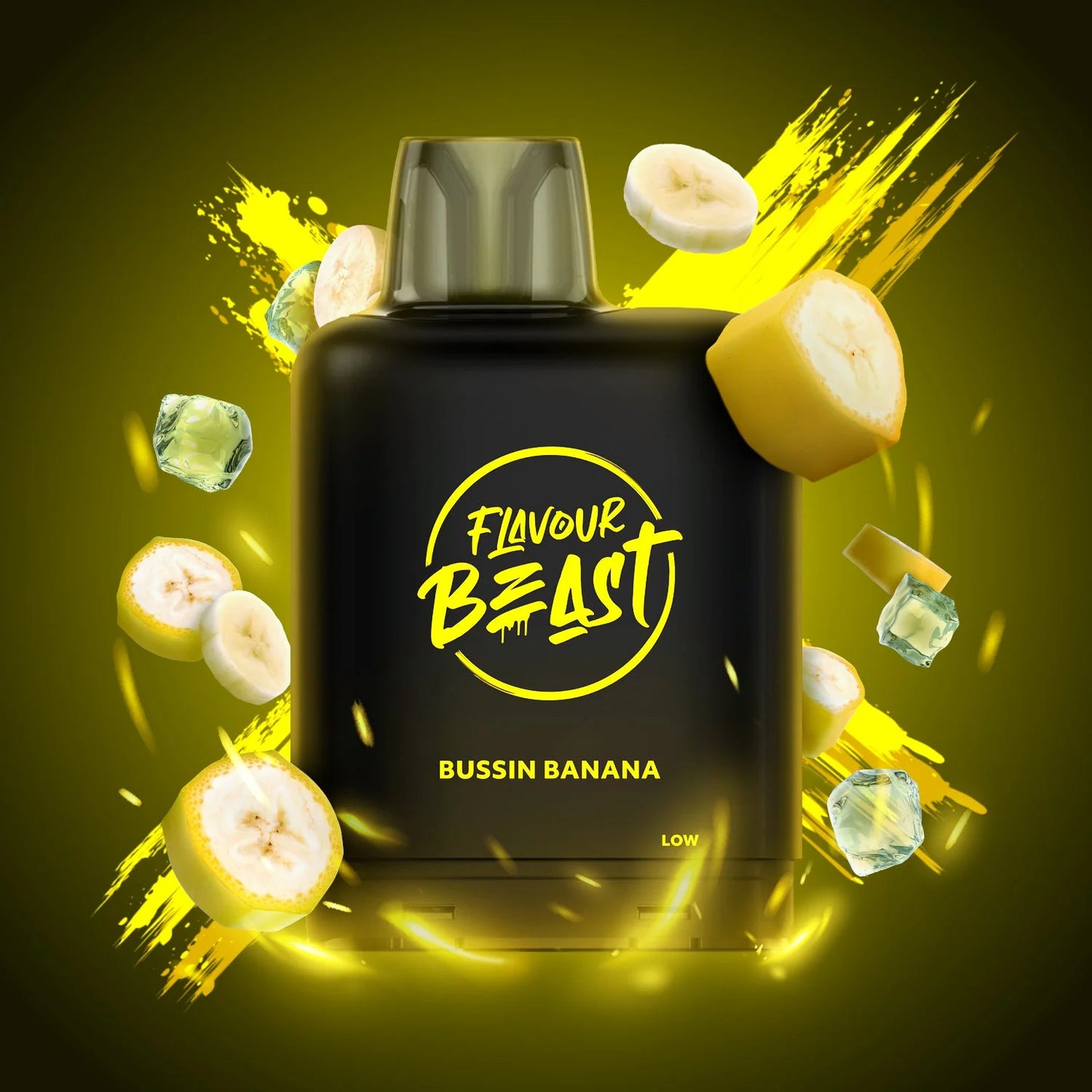 Flavour Beast Level X Boost bussin banana iced 20mg Disposable Pods