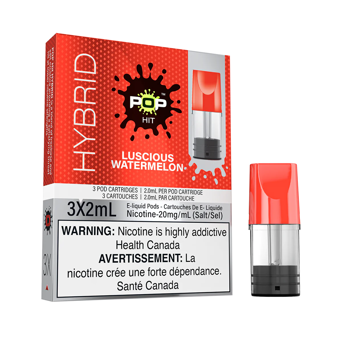 Pop hit luscious watermelon pods 20mg