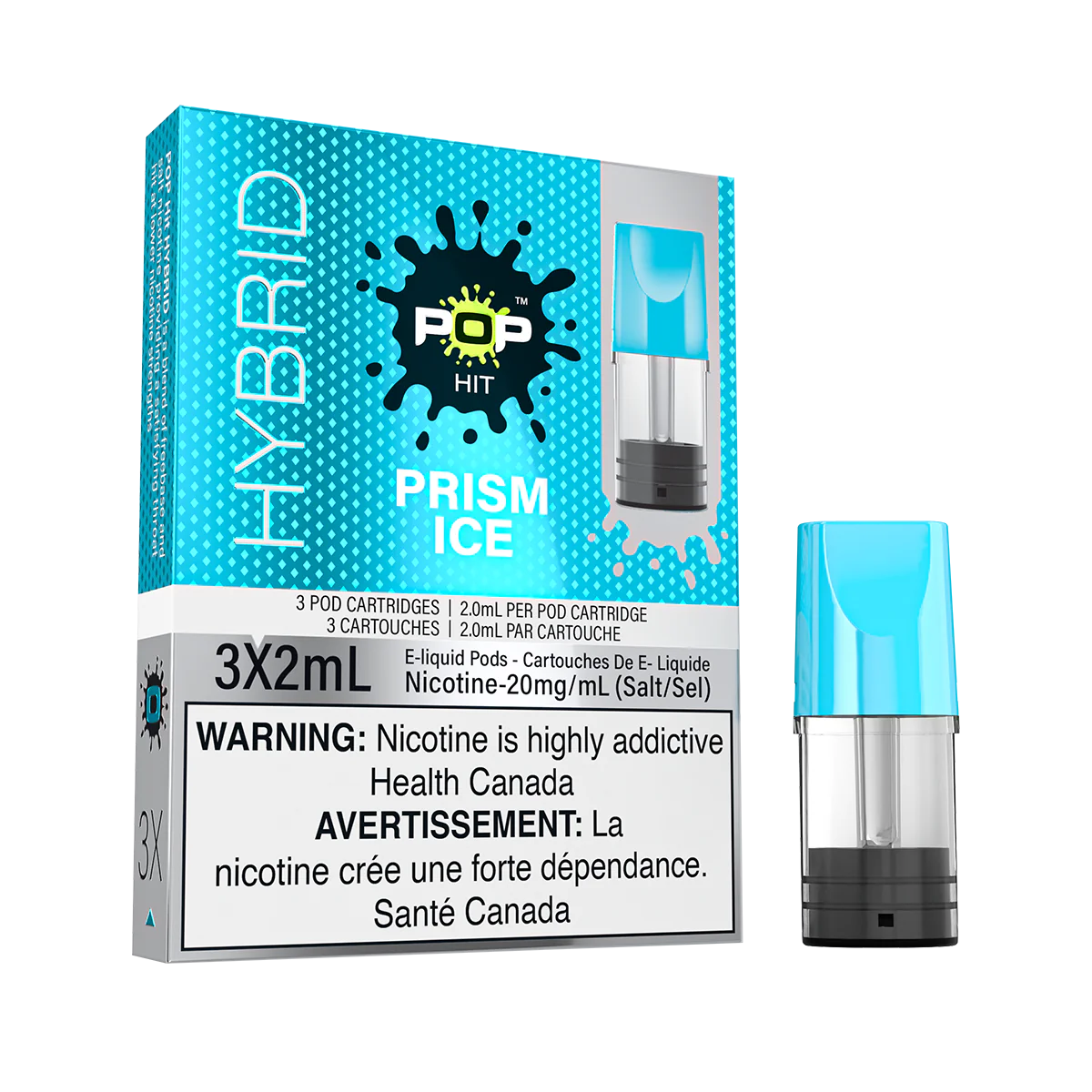 Pop hit prism ice/sktl ice pods 20mg