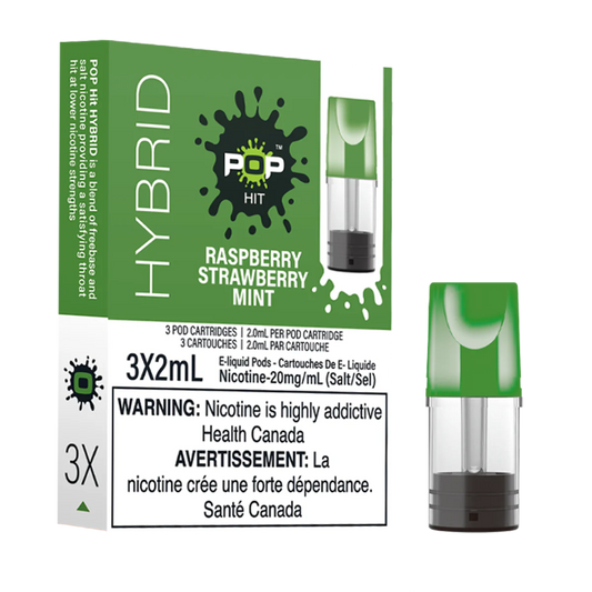 Pop hit raspberry strawberry mint pods 20mg
