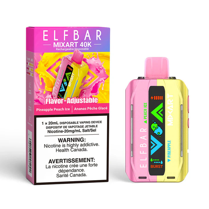Elf Bar MixArt 40k pineapple peach ice 20mg Disposable