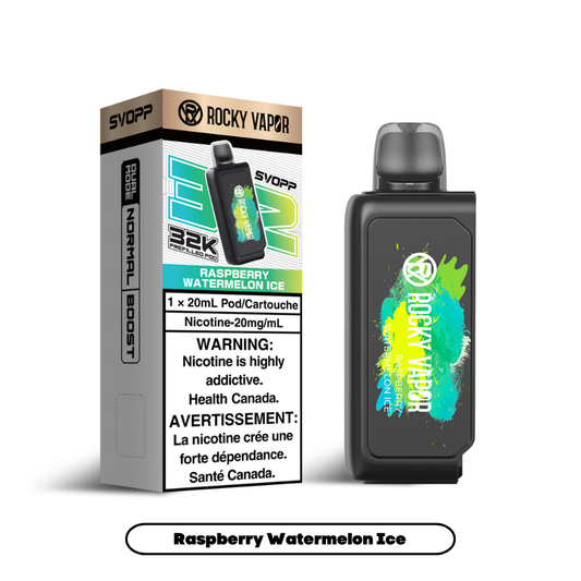 Rocky Vapor Svopp 32K raspberry watermelon ice 20mg Disposable Pods