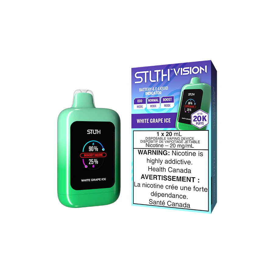 Stlth Vision white grape ice 20mg Disposable