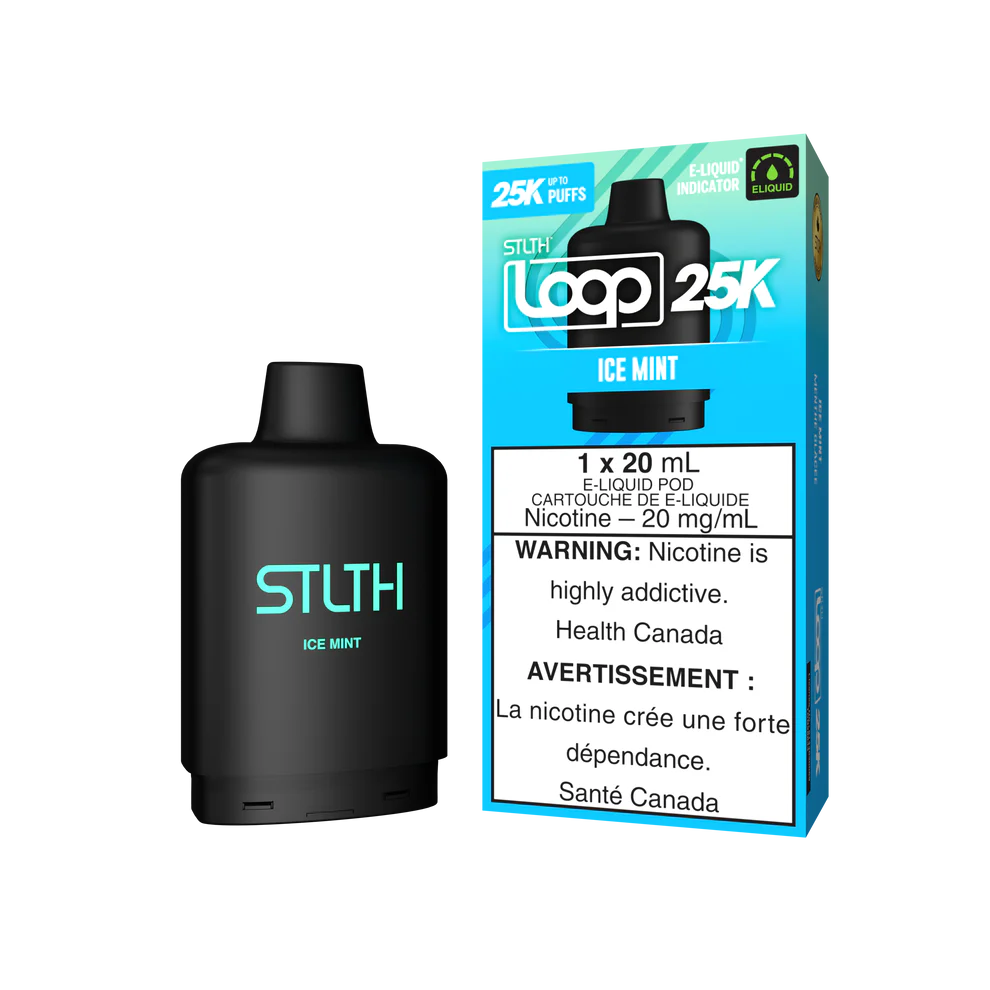 Stlth Loop 25k ice mint 20mg Disposable Pods