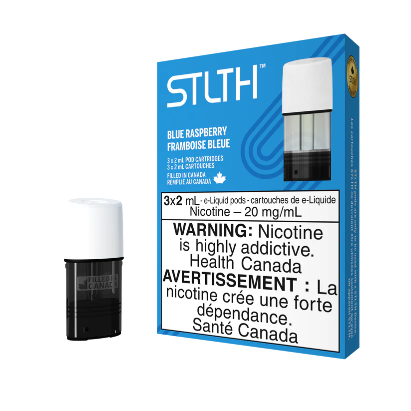 Stlth blue raspberry pods 20mg