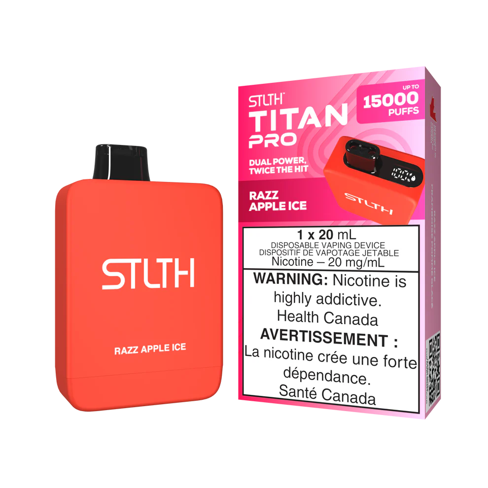 Stlth Titan Pro 15k razz apple ice 20mg Disposable
