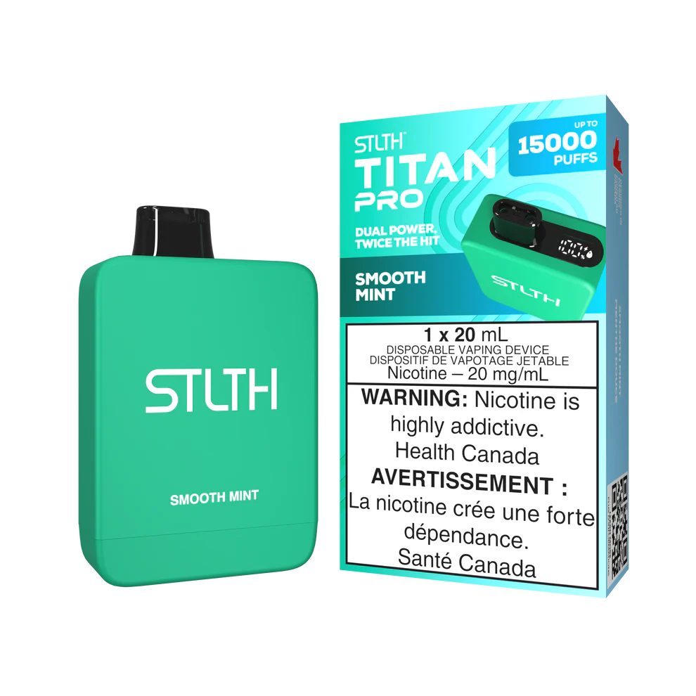 Stlth Titan Pro 15k smooth mint 20mg Disposable
