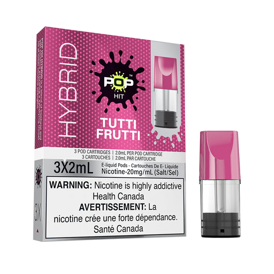Pop hit tutti frutti pods 20mg