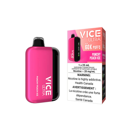 Vice Ultra punchy peach ice 20mg Disposable