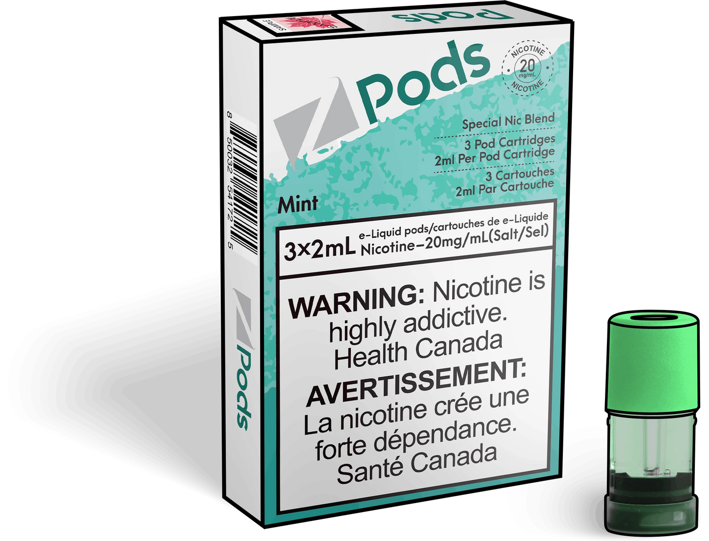 Z Pods mint 20mg
