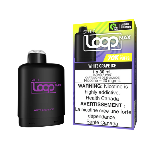 Stlth Loop Max white grape ice 20mg Disposable Pods