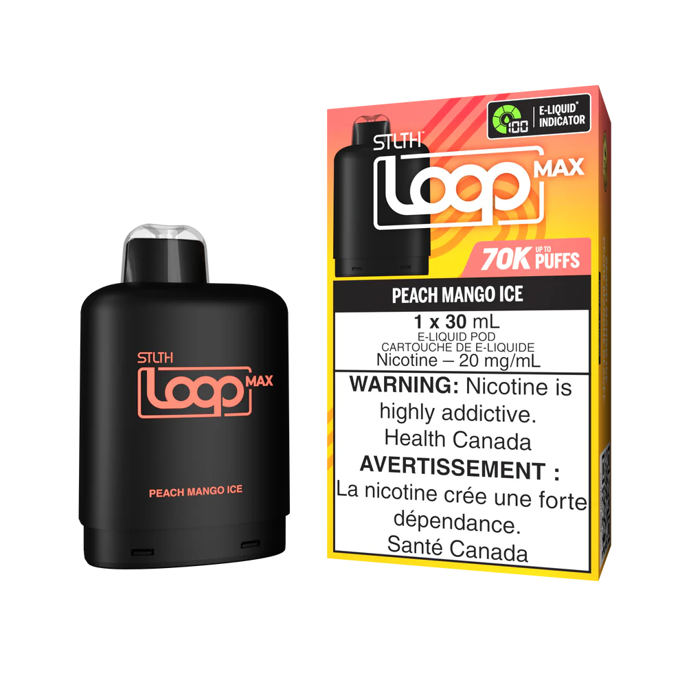 Stlth Loop Max peach mango ice 20mg Disposable Pods