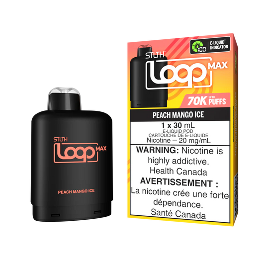 Stlth Loop Max peach mango ice 20mg Disposable Pods