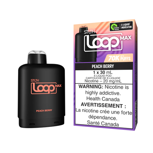 Stlth Loop Max peach berry 20mg Disposable Pods