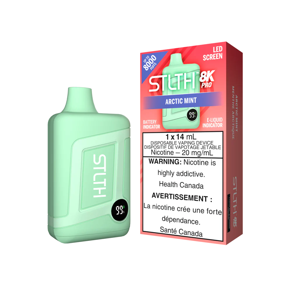 Stlth 8k Pro arctic mint 20mg disposable
