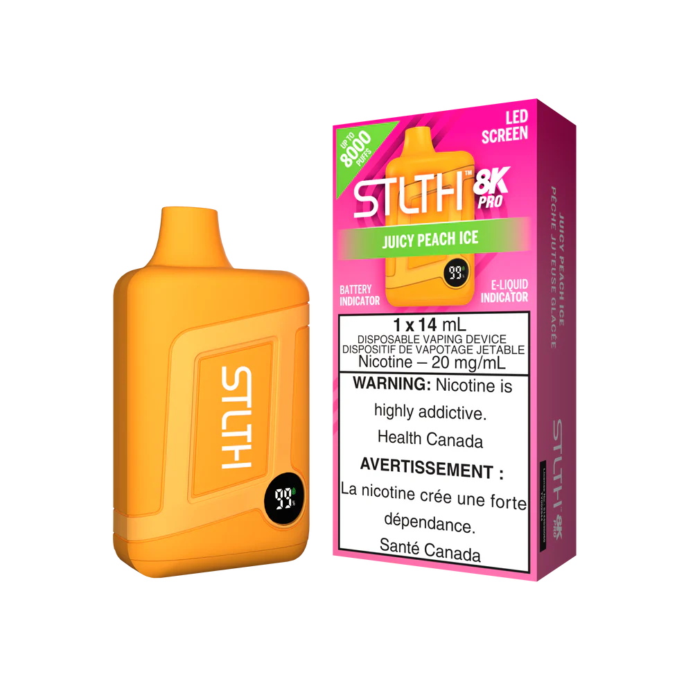Stlth 8k Pro juicy peach ice 20mg disposable