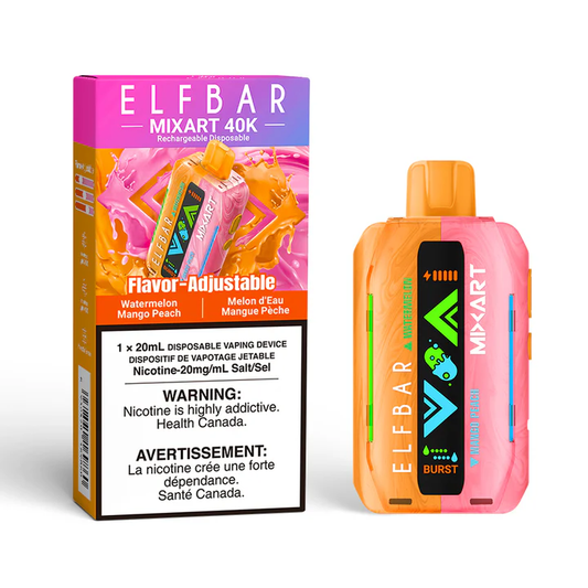 Elf Bar MixArt 40k watermelon mango peach 20mg Disposable