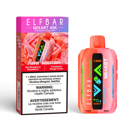 Elf Bar MixArt 40k red raspberry strawberry 20mg Disposable