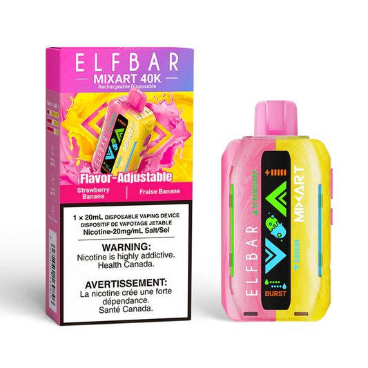 Elf Bar MixArt 40k strawberry banana 20mg Disposable