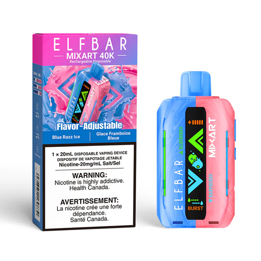 Elf Bar MixArt 40k blue razz ice 20mg Disposable