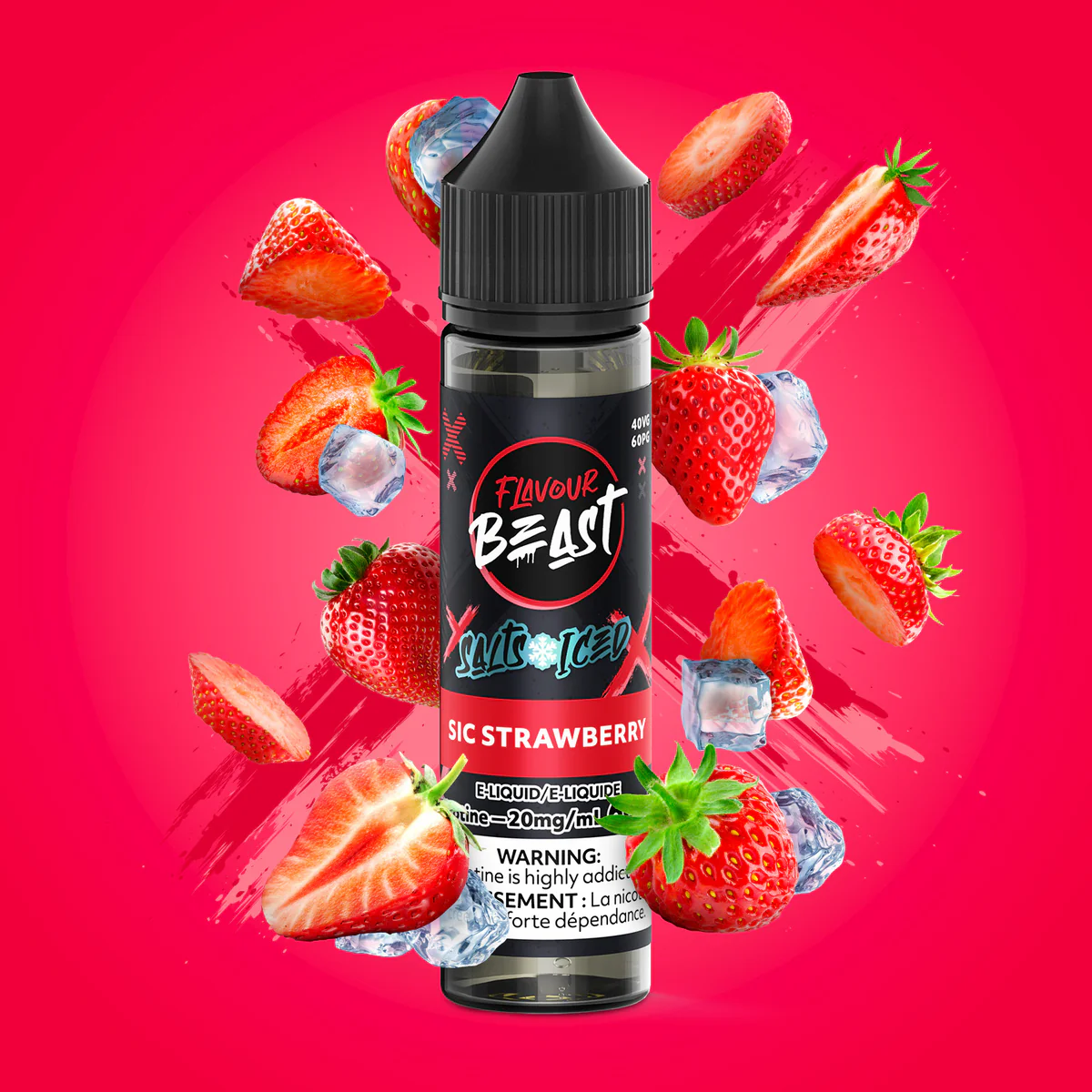 Flavour Beast sic strawberry iced 20mg E-Liquid 60ml