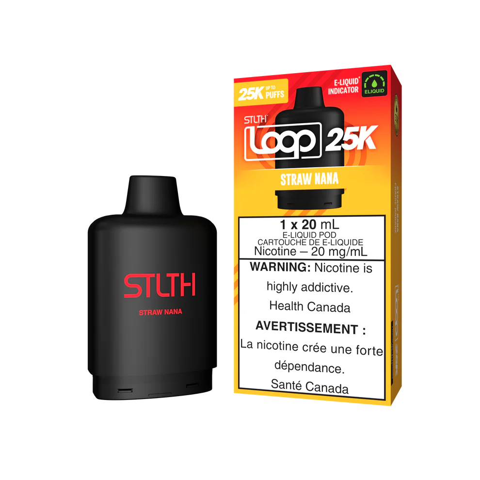 Stlth Loop 25k straw nana 20mg Disposable Pods