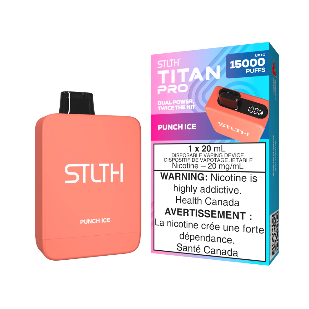 Stlth Titan Pro 15k punch ice 20mg Disposable