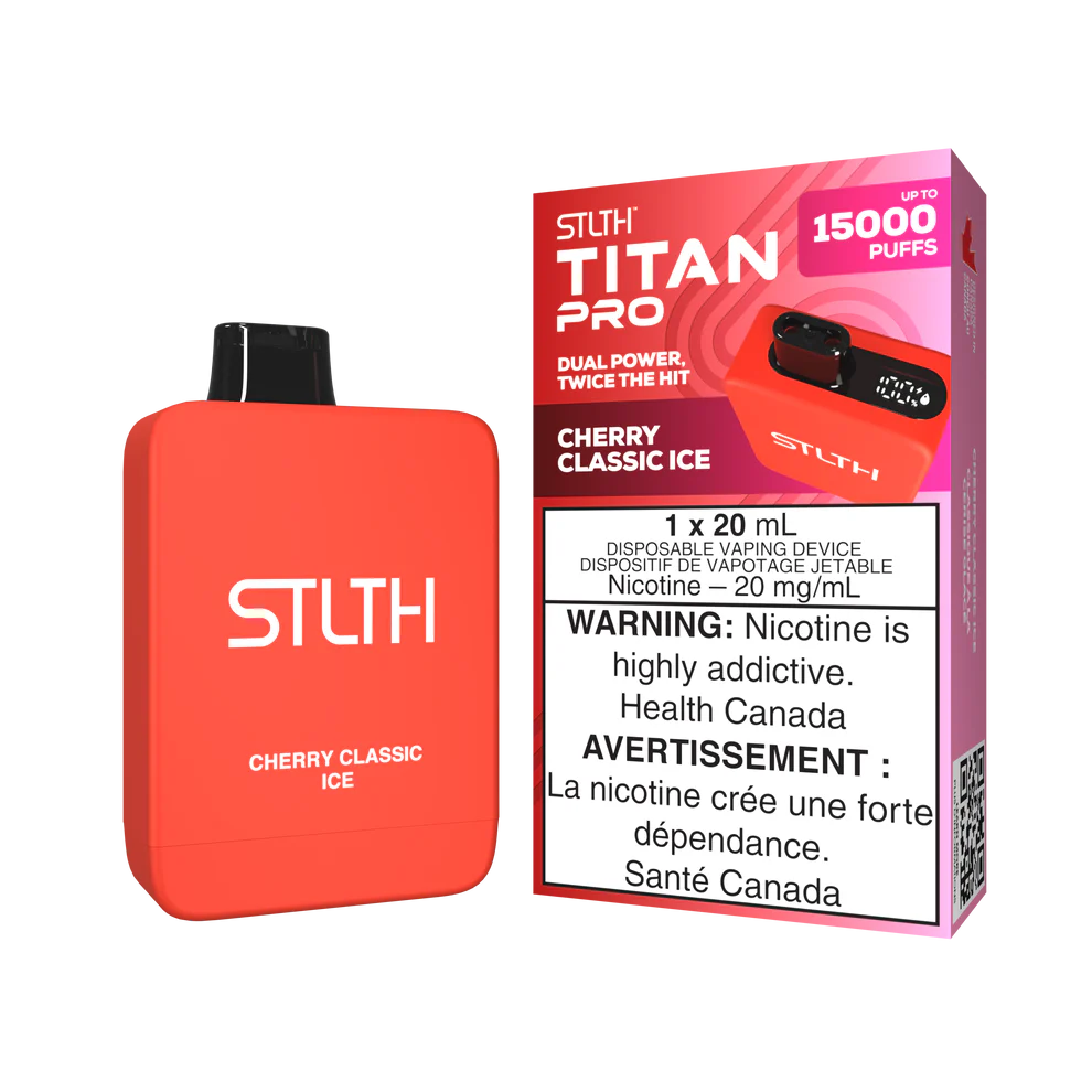 Stlth Titan Pro 15k cherry classic ice 20mg Disposable