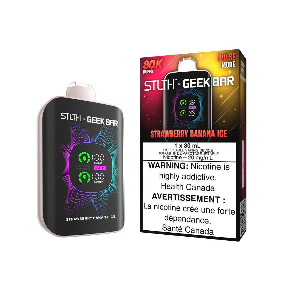 Stlth x Geek Bar strawberry banana ice 20mg Disposable