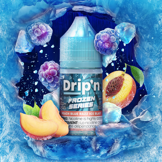Drip'n peach blue razz ice blast 20mg E-Liquid 30ml