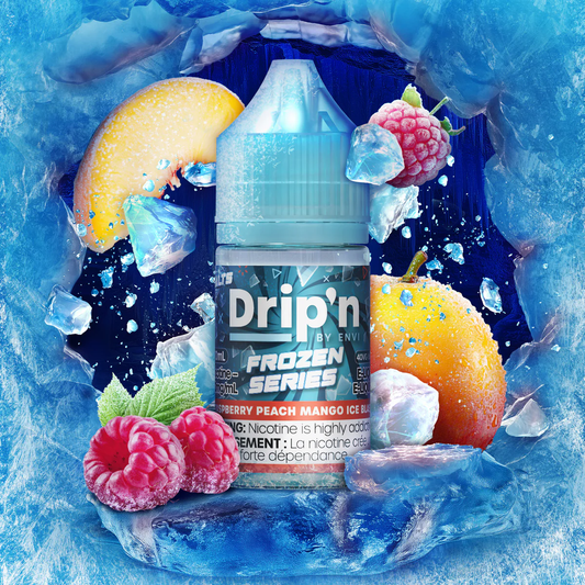 Drip'n raspberry peach mango ice blast 20mg E-Liquid 30ml