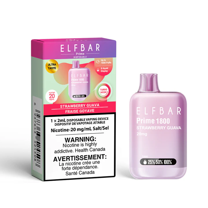 ELF Bar Prime strawberry guava 20mg Disposable